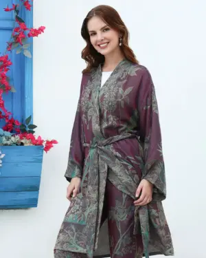 Mulberry emerald - Short kaftan shirt