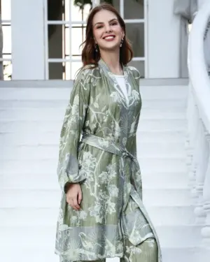 Mint mist - Short kaftan shirt