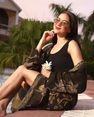 Coal clay- Kaftan robe